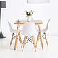 Comedor Gruyeres cuadrado madera con 4 sillas eames - Miniatura 1