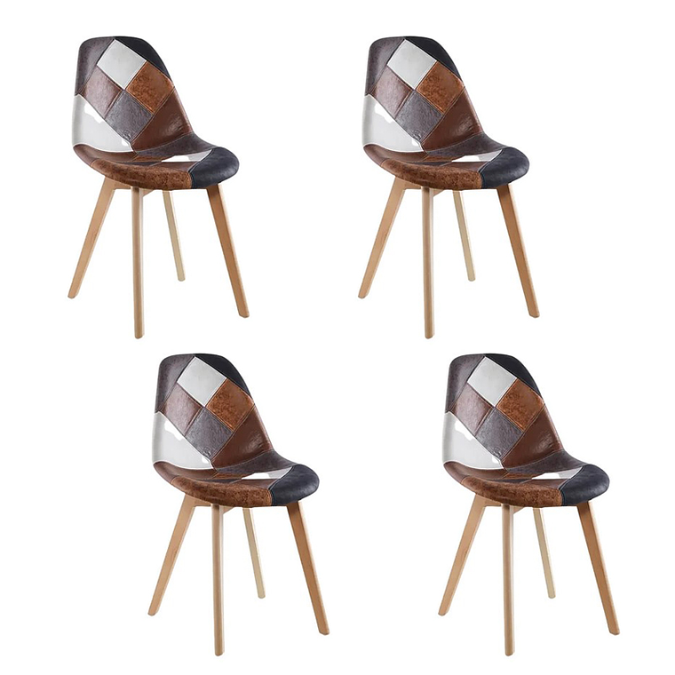 Pack 4 Sillas Patchwork Botticelli 1