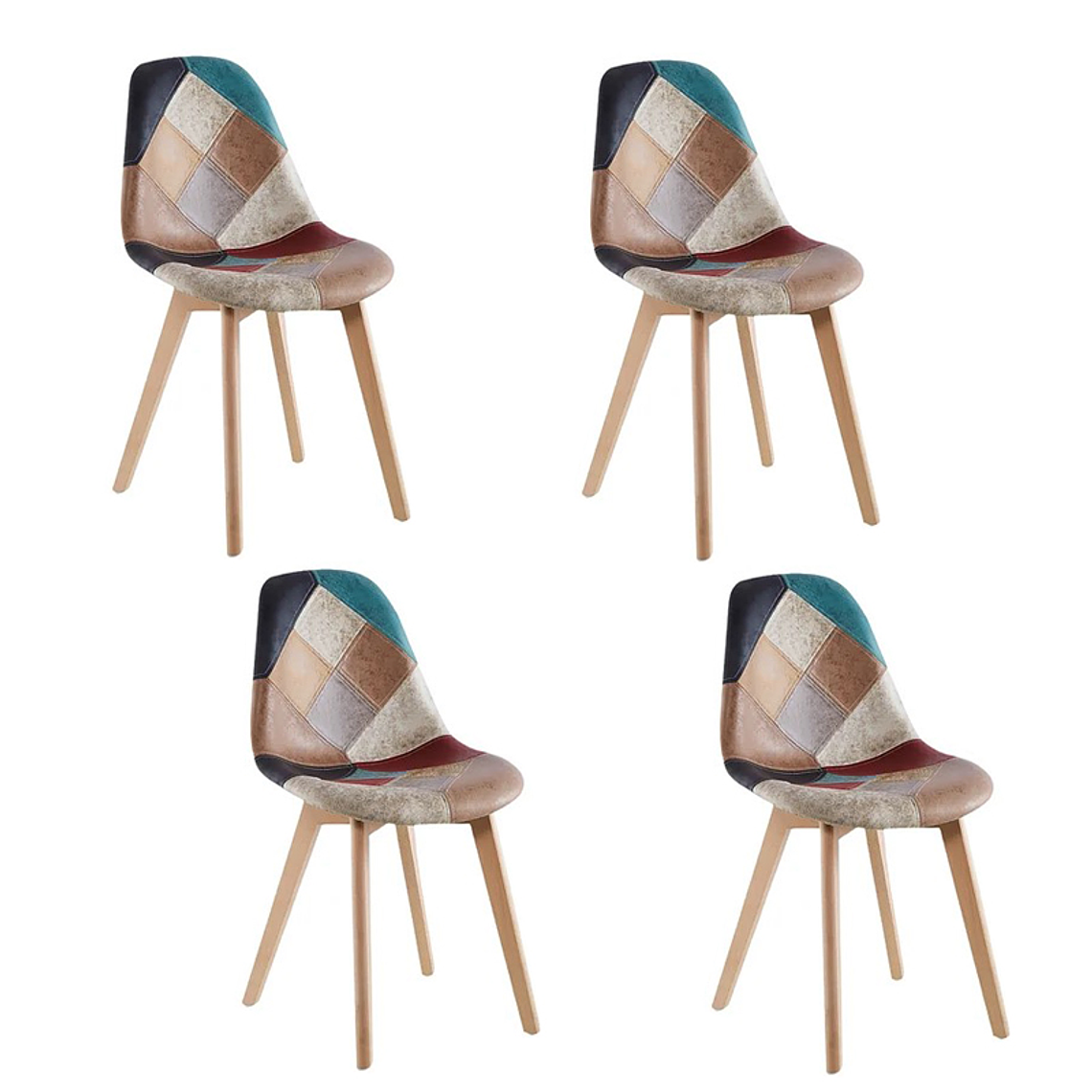 Pack 4 Sillas Patchwork Botticelli 2