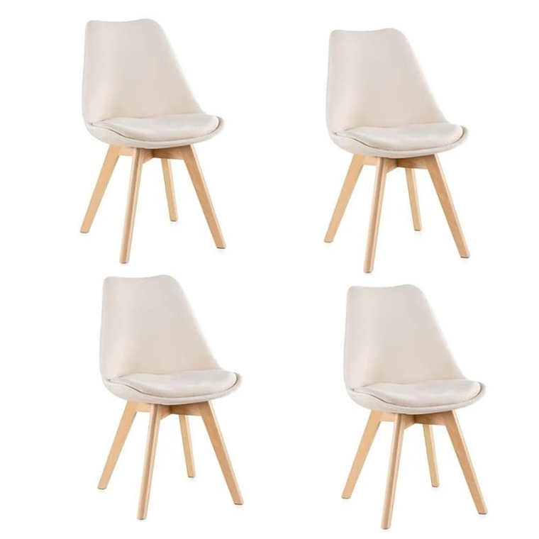 Pack 4 Sillas Tulip Velvet 2