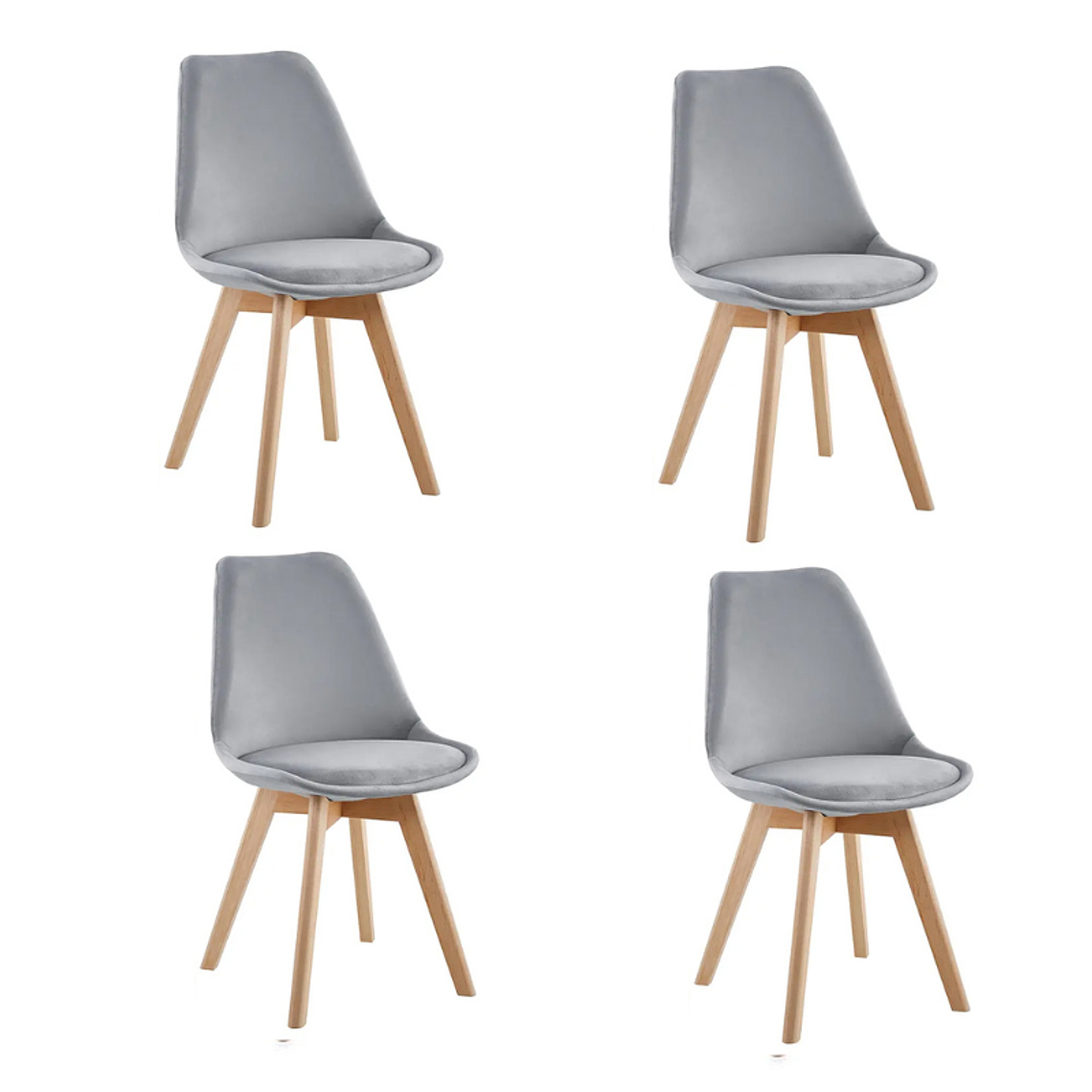 Pack 4 Sillas Tulip Velvet 3