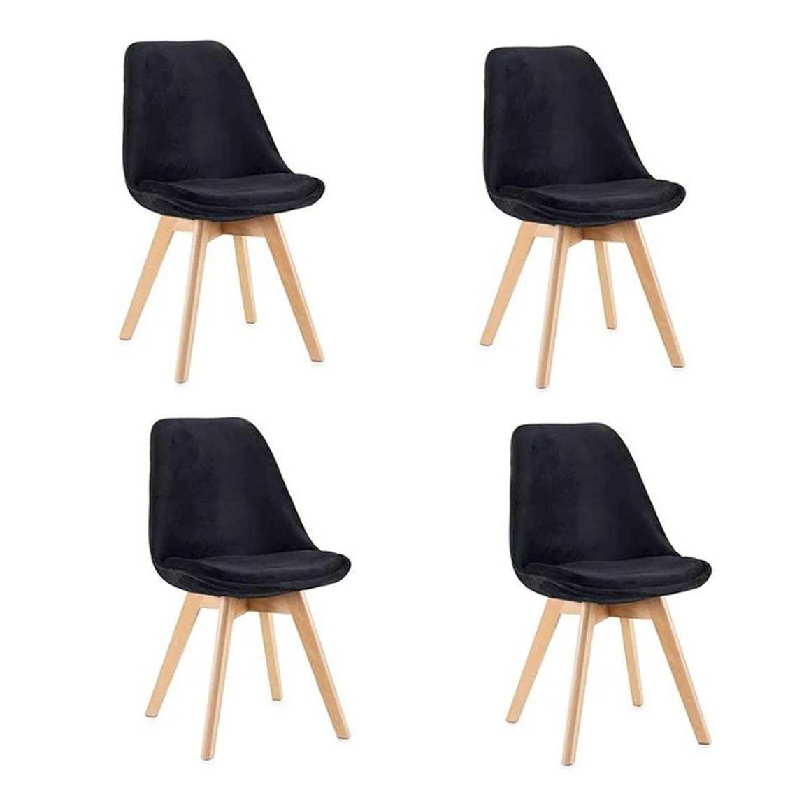 Pack 4 Sillas Tulip Velvet 1
