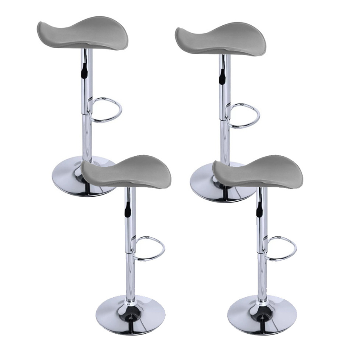 Pack 4 Taburetes pisos bar basic regulable 3