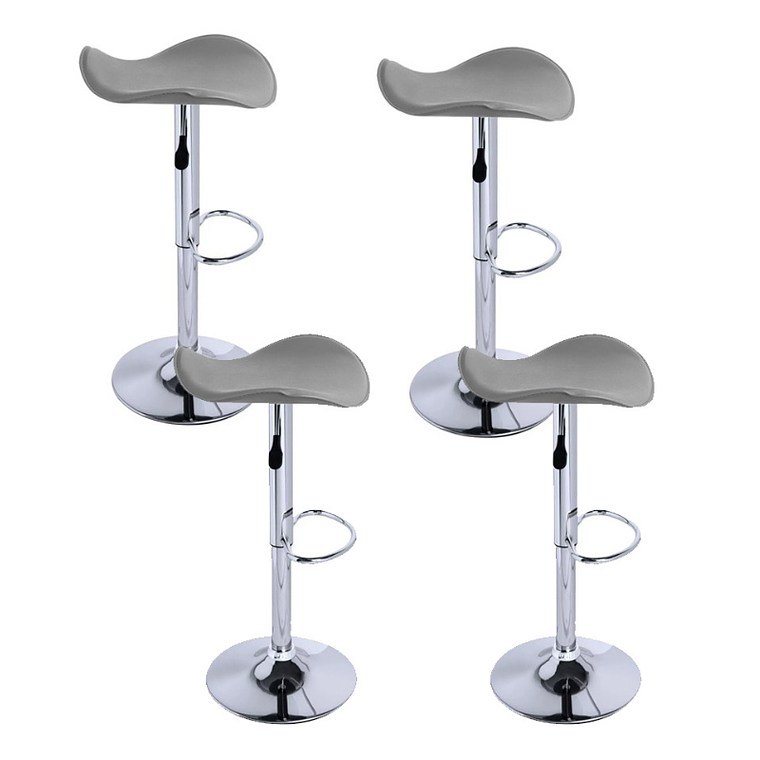 Pack 4 Taburetes pisos bar basic regulable 3
