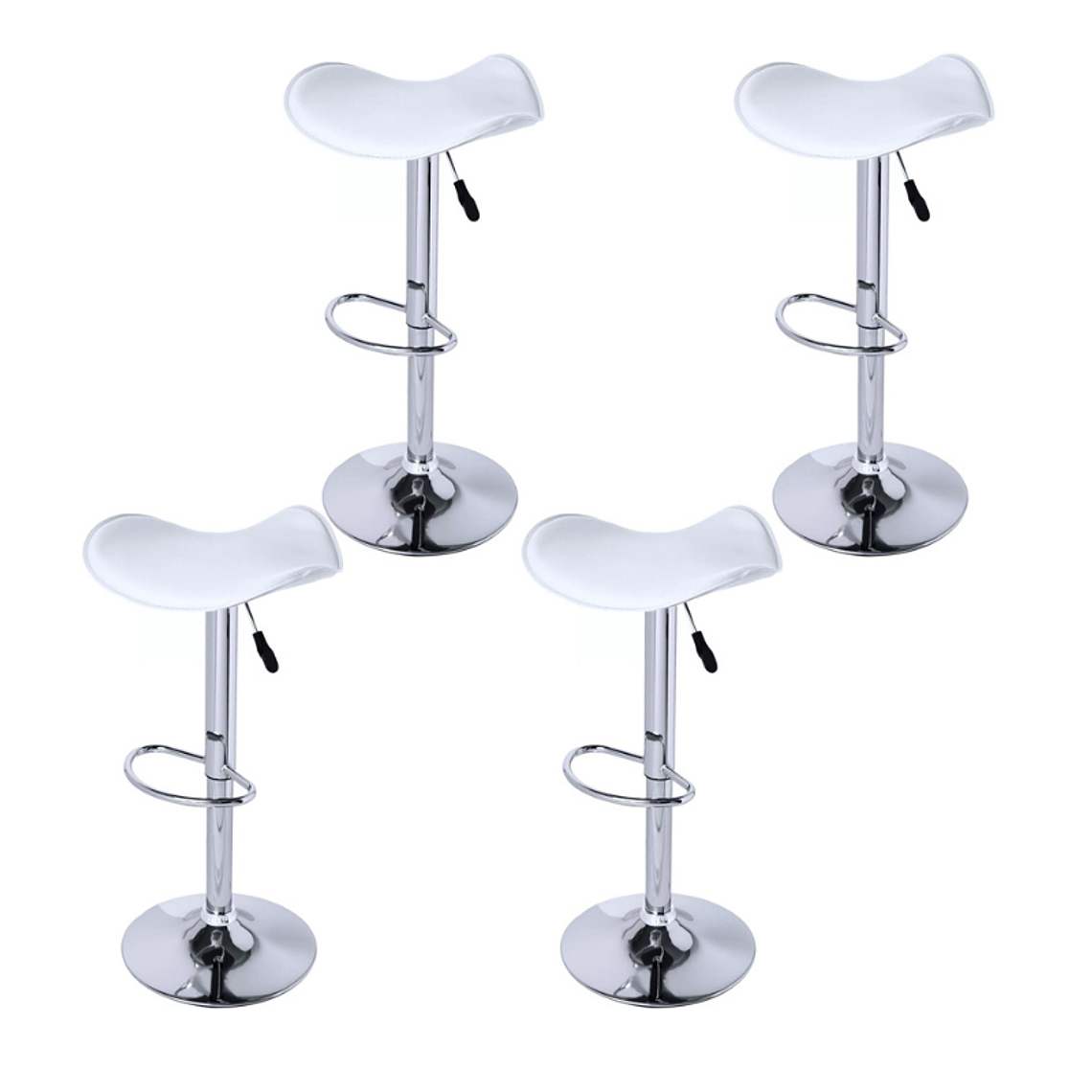Pack 4 Taburetes pisos bar basic regulable 2