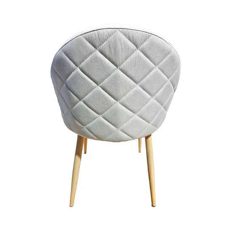 Comedor Pascua Lino redondo vidrio 80 cm con 4 Sillas Breda Lino Rustic 6