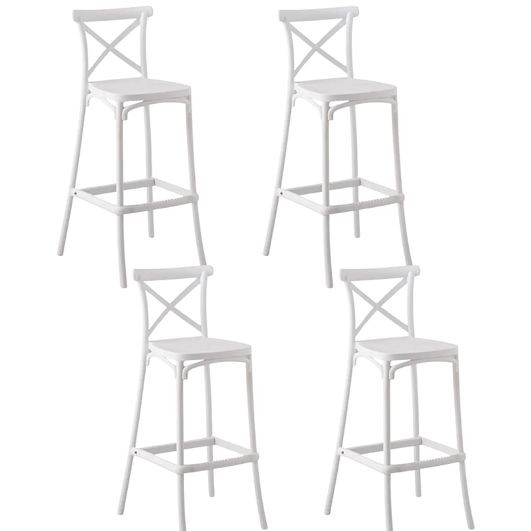 Pack 4 Taburetes Danubio unicolor 65 cm 5