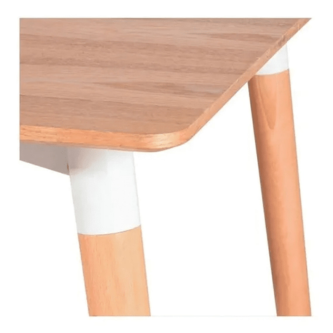 Comedor Rectangular color Madera 120x80 cm con 6 Sillas Mariposas Rubik 4