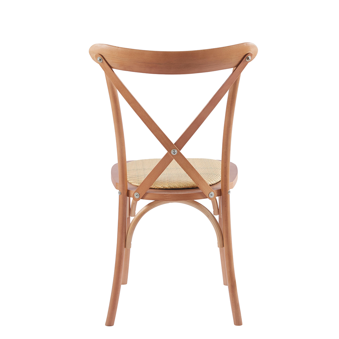 Silla Crossback Danubio madera rattan natural 3