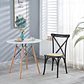 Silla Crossback Danubio madera rattan negra - Miniatura 6