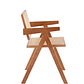 Silla Chandigarh madera rattan natural - Miniatura 2