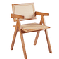Pack 4 Sillas Chandigarh madera rattan natural - Miniatura 2