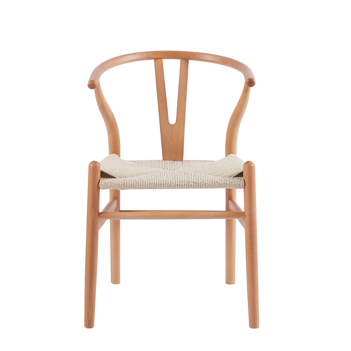 Silla Wishbone madera e hilo de cuerda 5