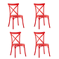 Pack 4 Sillas Crossback Danubio - Polipropileno - Miniatura 7