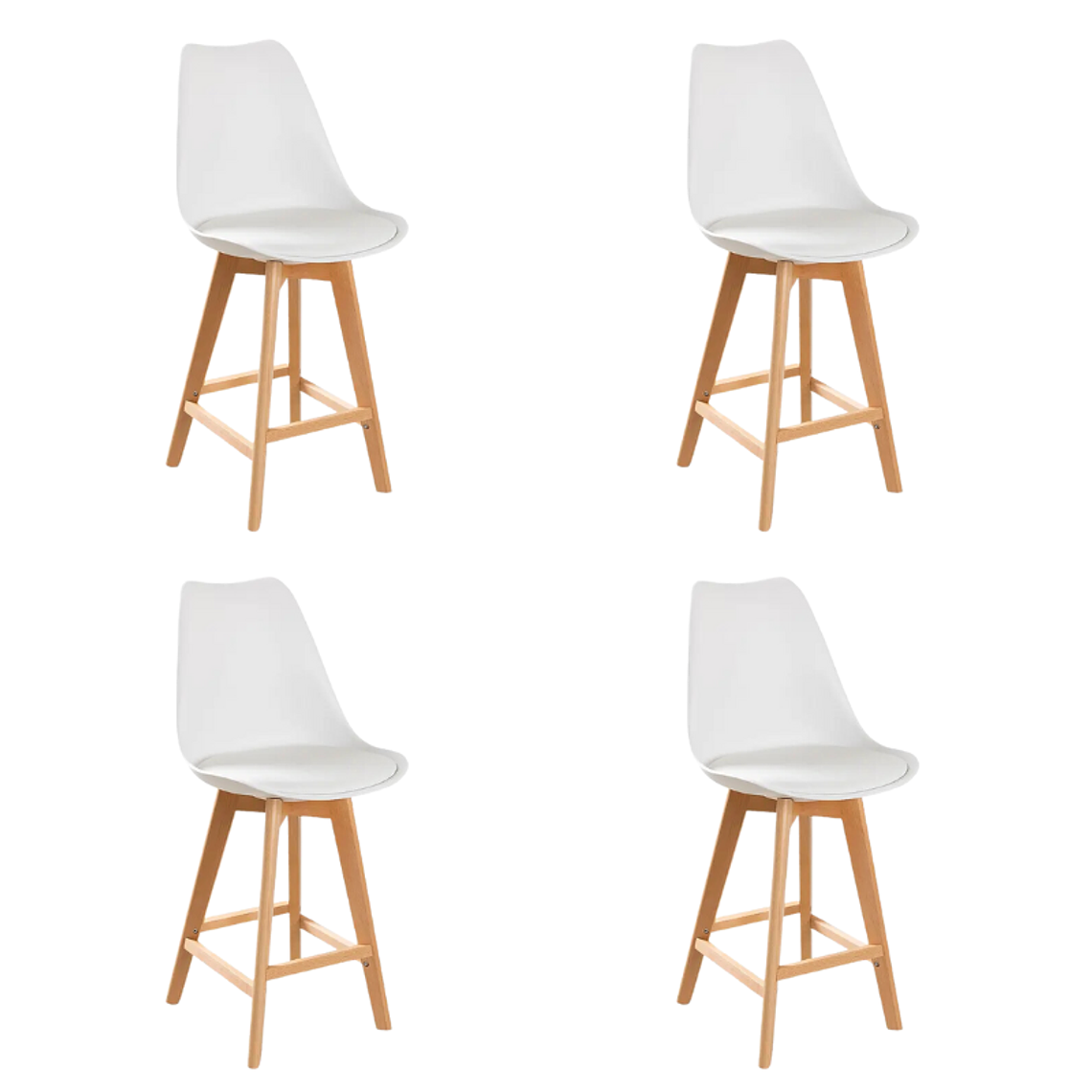 Pack 4 Taburetes Piso Tulip 65 cm 5