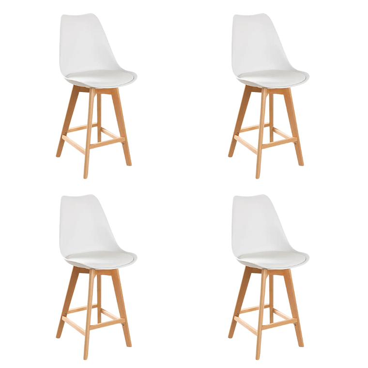 Pack 4 Taburetes Piso Tulip 65 cm 5