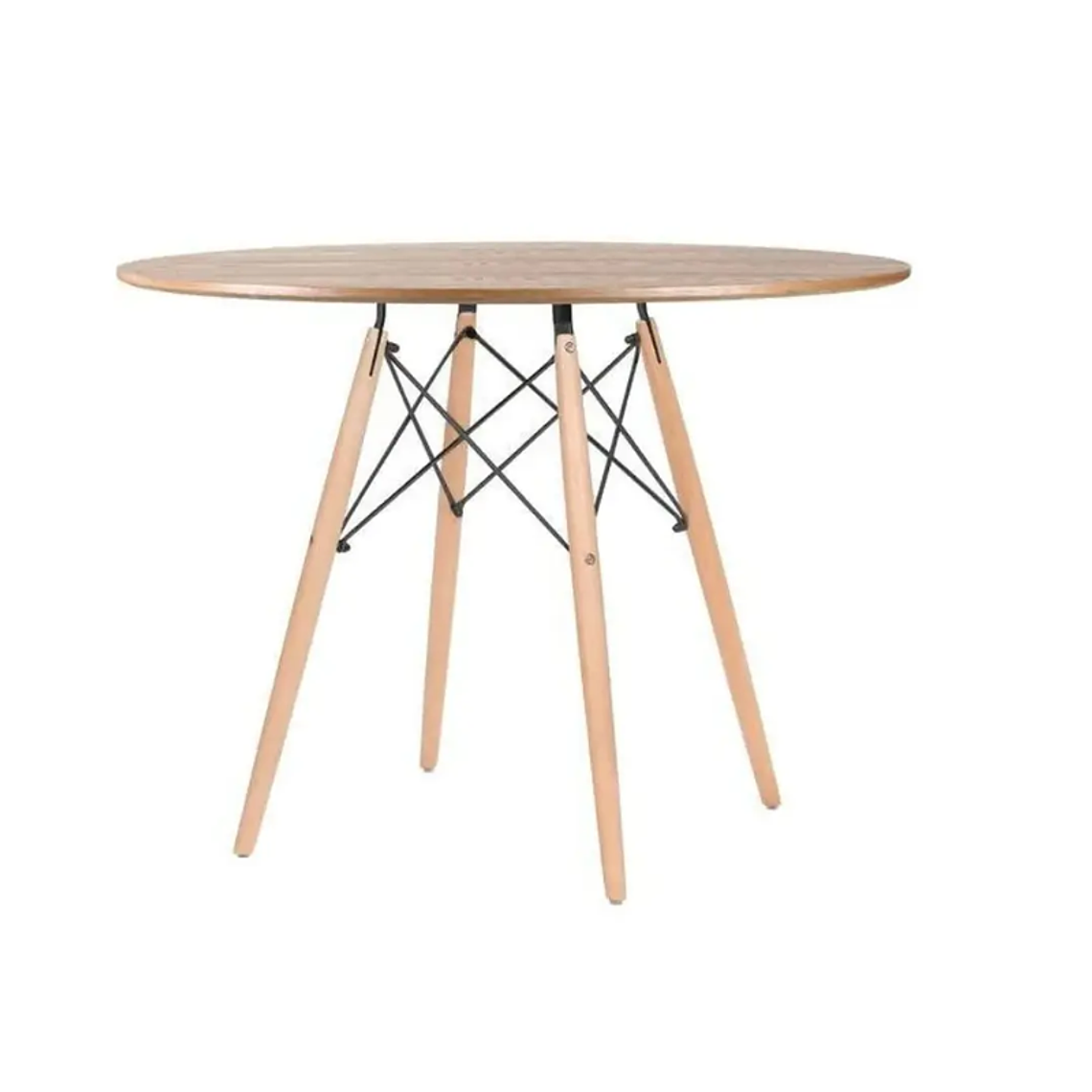 Mesa redonda Eames madera 100 cm 1