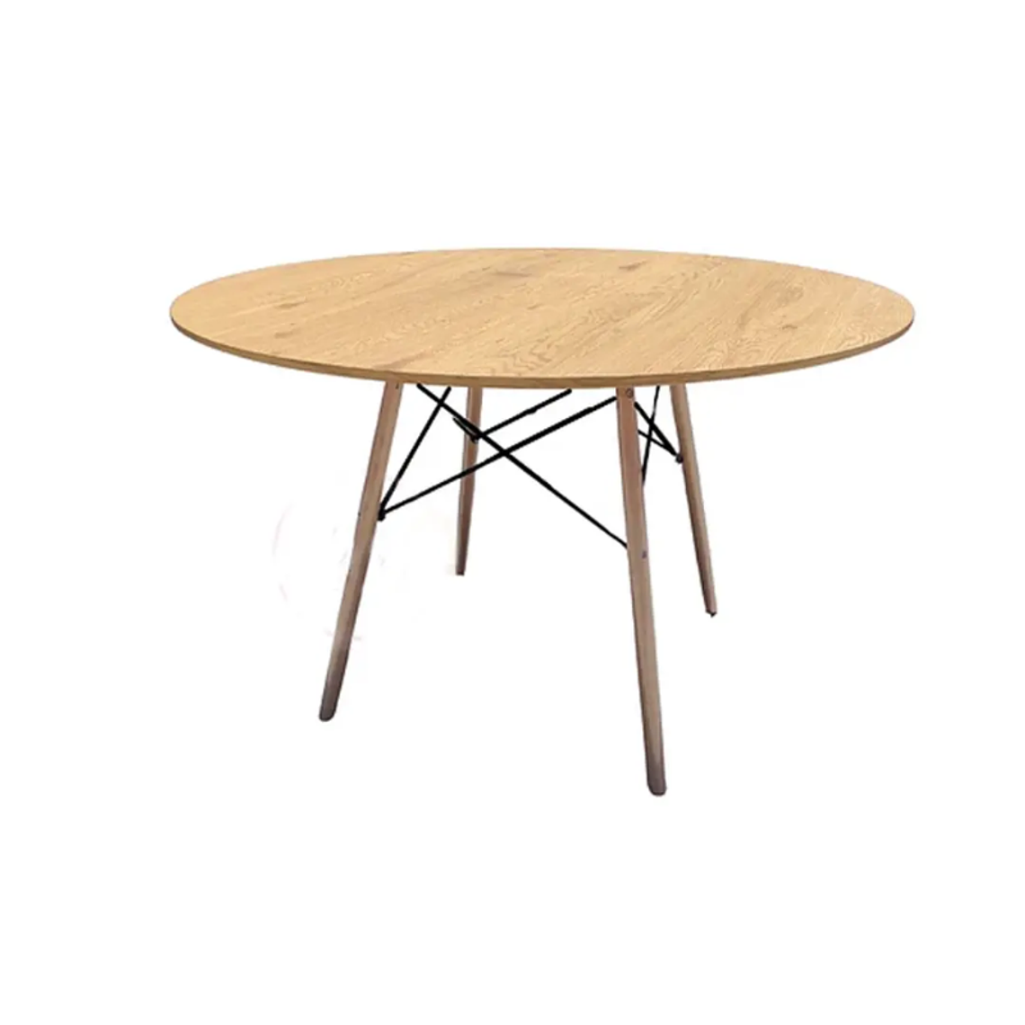 Mesa redonda Eames madera 120 cm 3