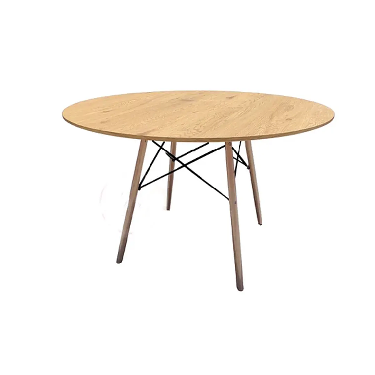 Mesa redonda Eames madera 120 cm 3