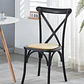 Silla Crossback Danubio madera rattan negra - Miniatura 5