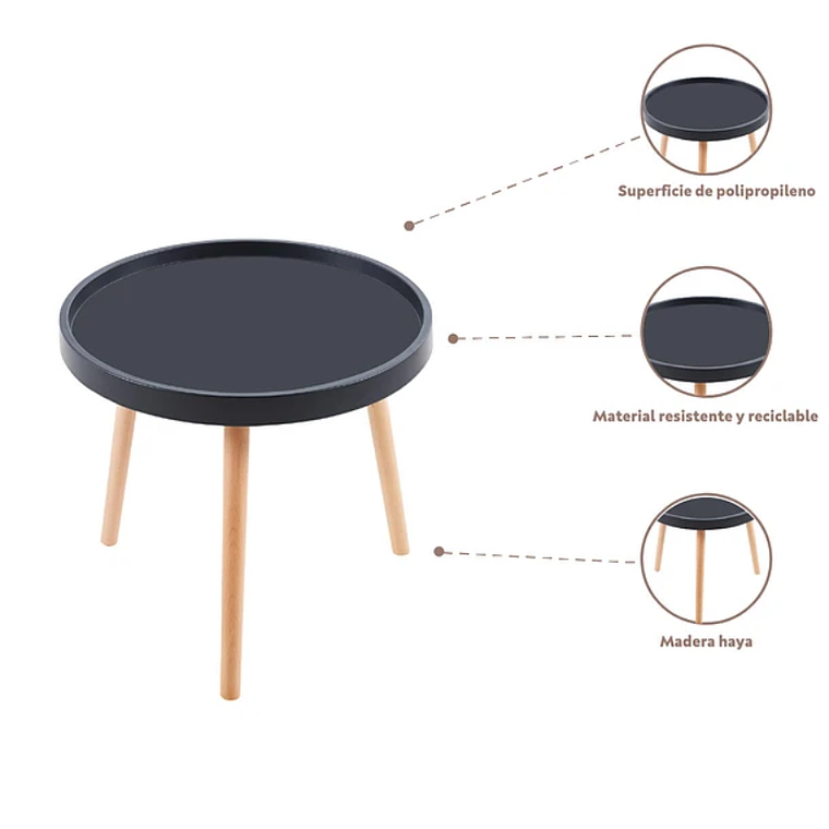 Mesa de centro Eames 50 cm 3