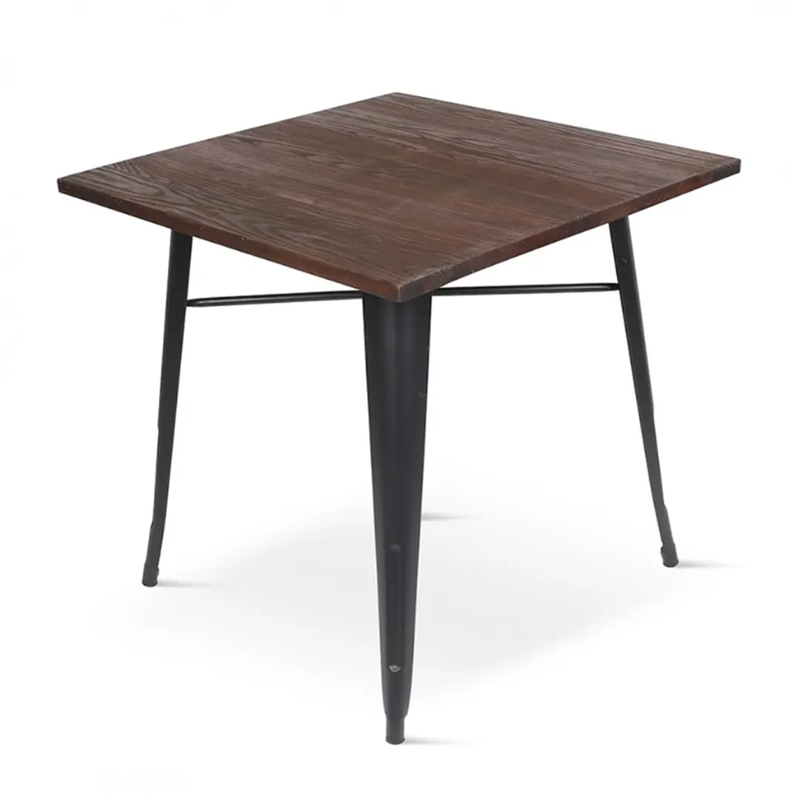 Mesa Tolix negra cuadrada 70x70 cm 1