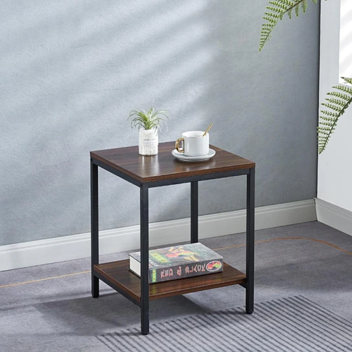 Mesa Lateral de 2 Niveles oscura 2