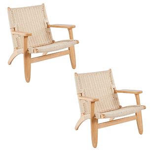 Pack 2 Butacas Sitial Danesa Valhalla