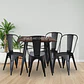 Comedor Phuket cuadrado 80x80 cm con 4 Sillas Tolix - Miniatura 1