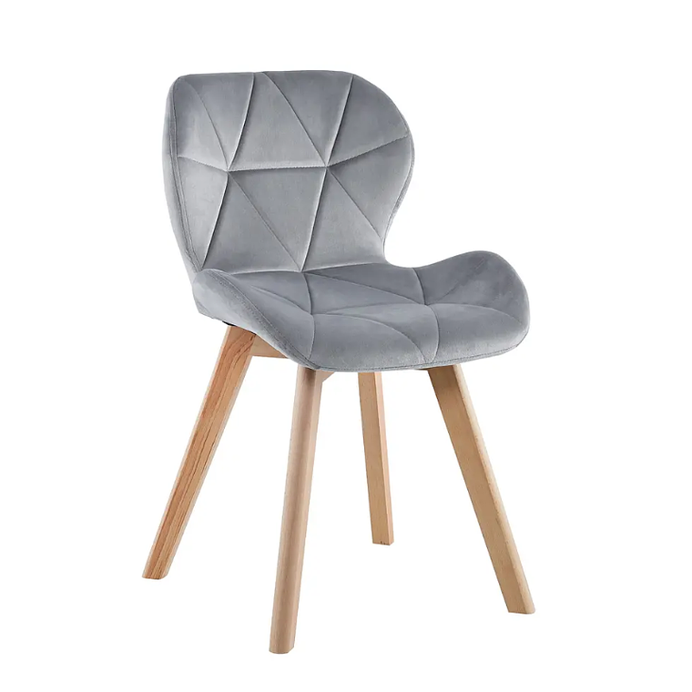 Silla Mariposa Rubik Wood Velvet 1