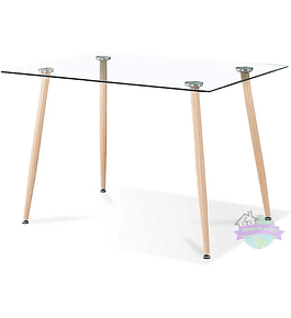 Mesa Rectangular de Vidrio 160x90 cm