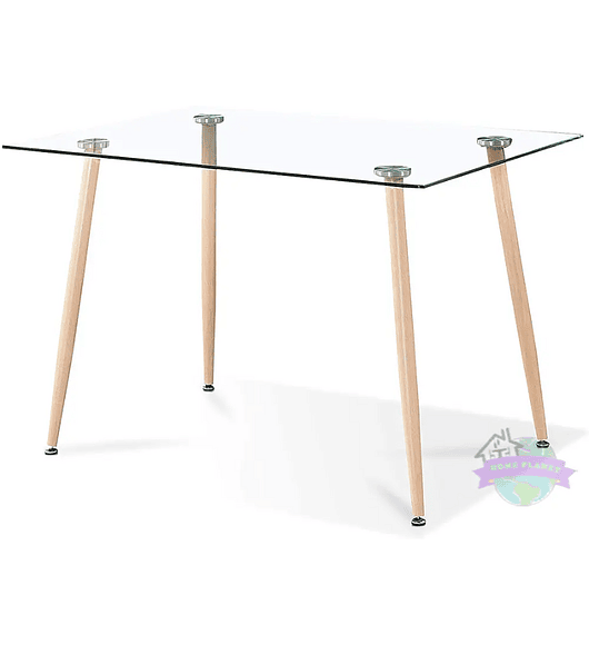 Mesa Rectangular de Vidrio 160x90 cm