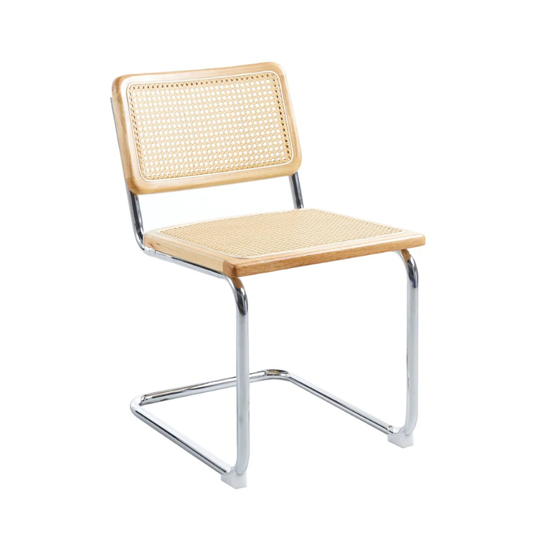 Silla Breuer Madera y Rattan 5