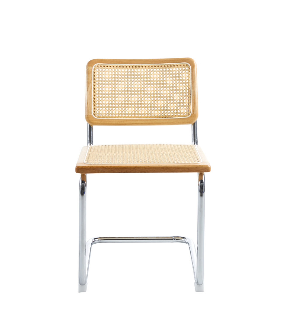 Silla Breuer Madera y Rattan