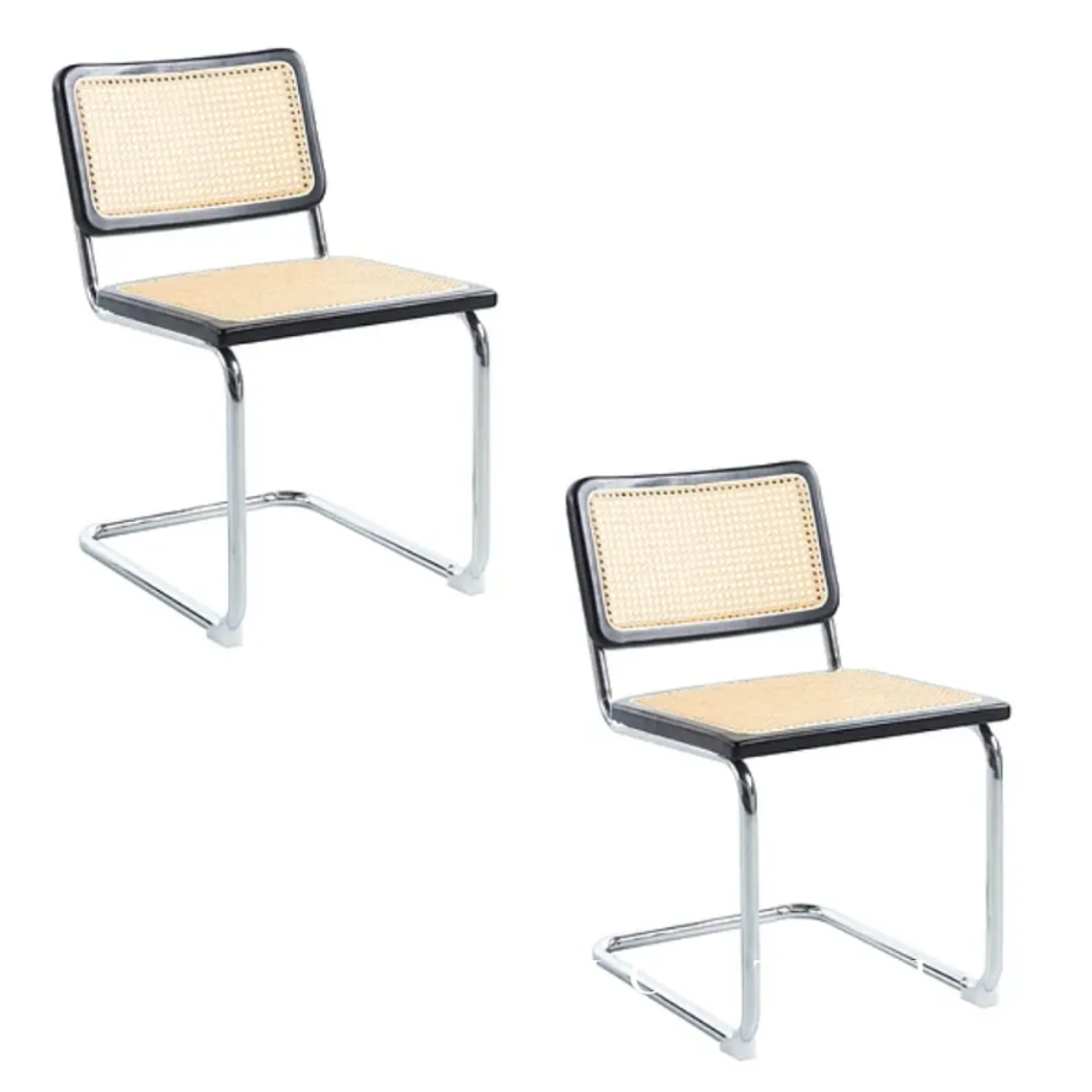 Pack 2 Sillas Breuer Madera y Rattan 6