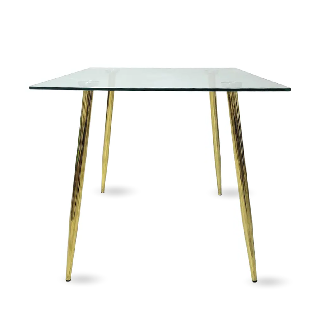 Mesa cuadrada Gold vidrio 80x80 cm 2