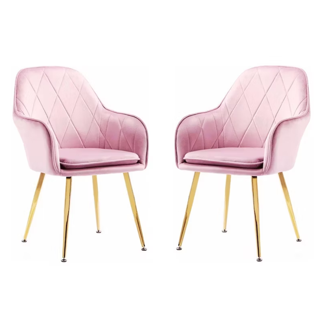 Pack 2 Sillas Sitial Butacas Diamond Gold 5