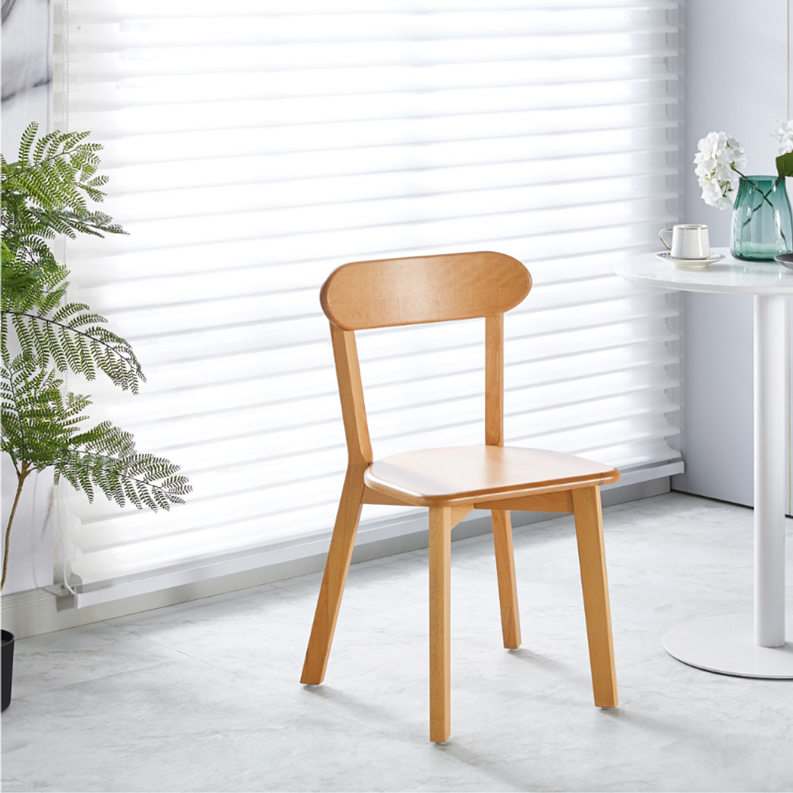 Silla Fresno de Madera l Natural 1
