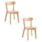 Pack 2 Sillas Fresno de Madera l Natural - Miniatura 1