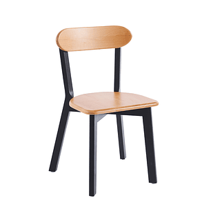 Silla Fresno de Madera l Negro