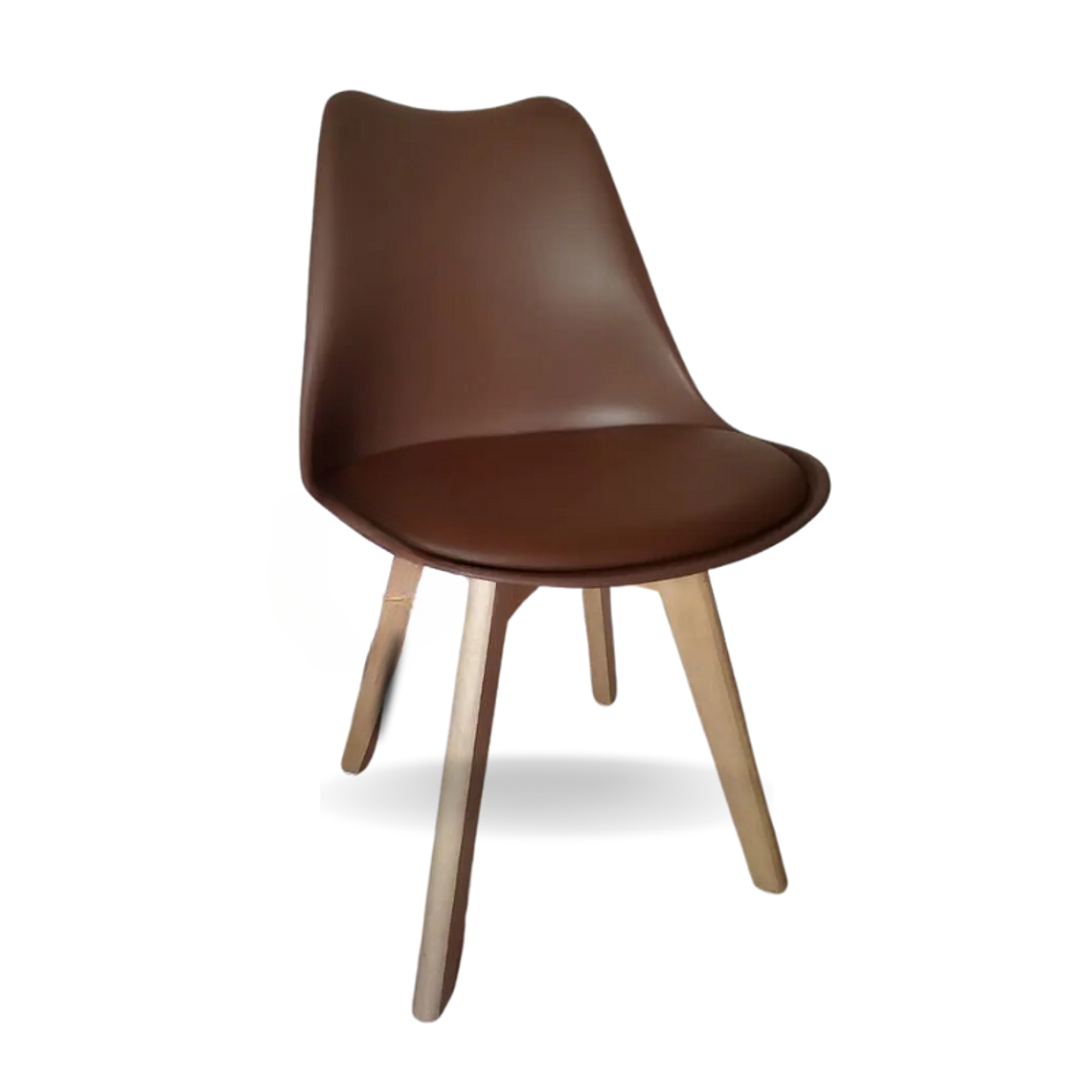 Comedor Mesa Cuadrada Eames Blanca 80x80 cm con 2 Sillas Tulip 6