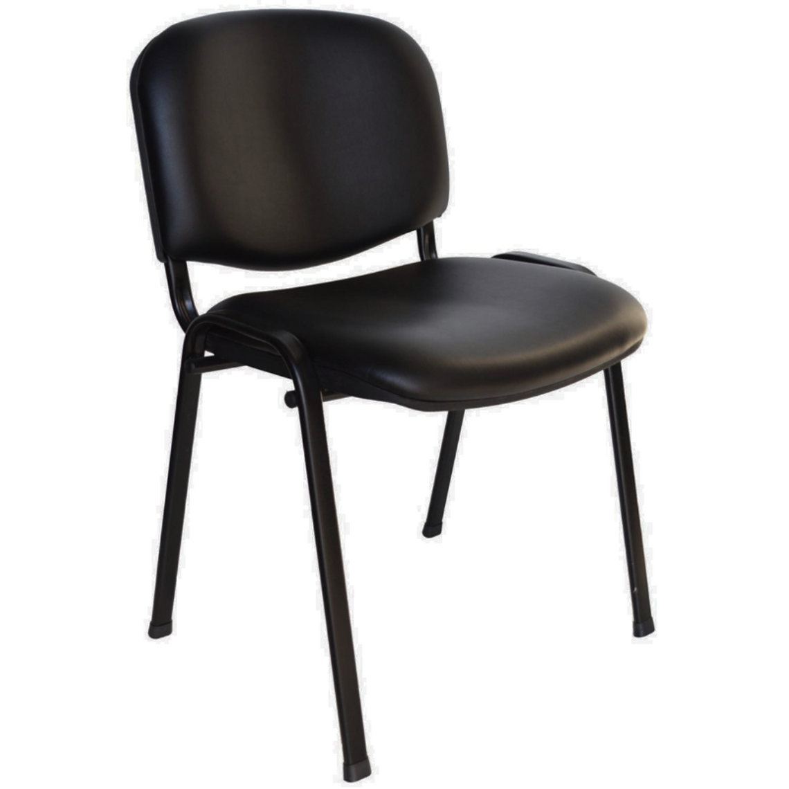 Silla ISO Meeting ecocuero negra MATTE 1