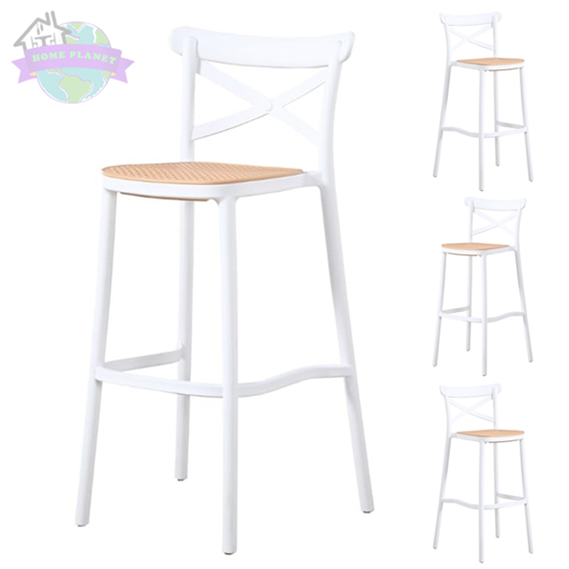 Pack 4 Taburetes Piso bar Danubio (75,6 cm) 2