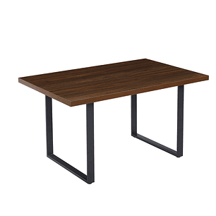 Mesa rectangular Industrial 140x90 cm madera oscura