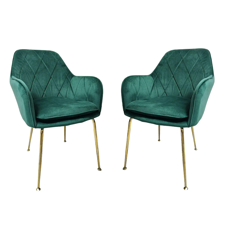 Pack 2 Sillas Sitial Butacas Diamond Gold 9