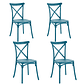 Pack 4 Sillas Crossback Danubio - Polipropileno - Miniatura 8