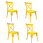 Pack 4 Sillas Crossback Danubio - Polipropileno - Miniatura 9