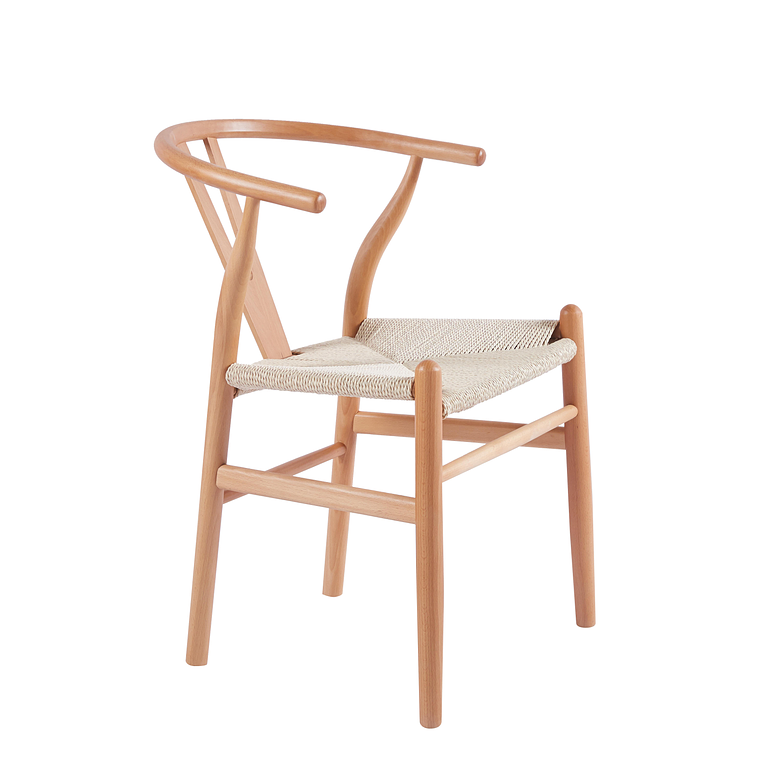Pack 2 Sillas Wishbone madera e hilo de cuerda 2
