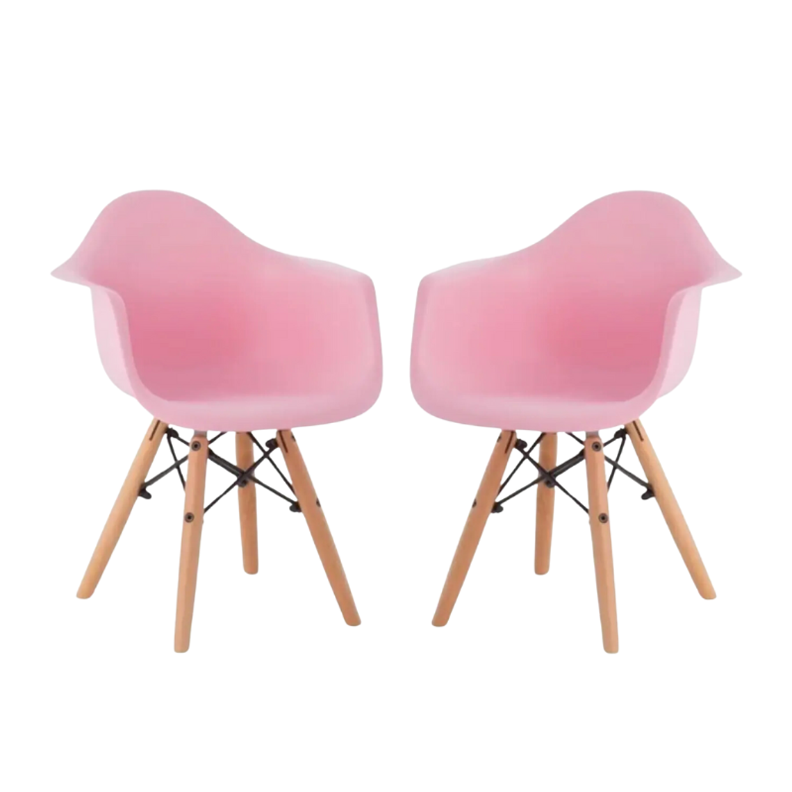 Juego de Mesa eames kids 60 cm + 2 butacas eames kids 2