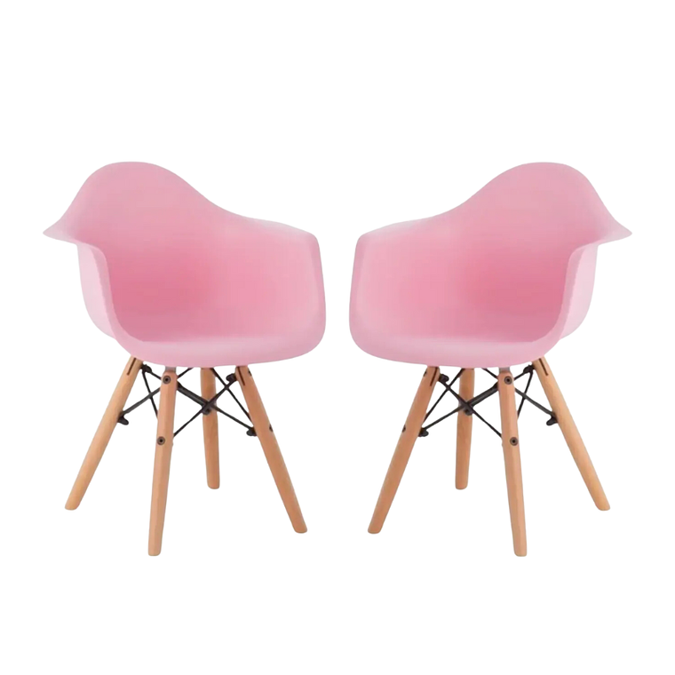 Juego de Mesa eames kids 60 cm + 2 butacas eames kids 2